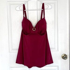 Burgundy Tankini